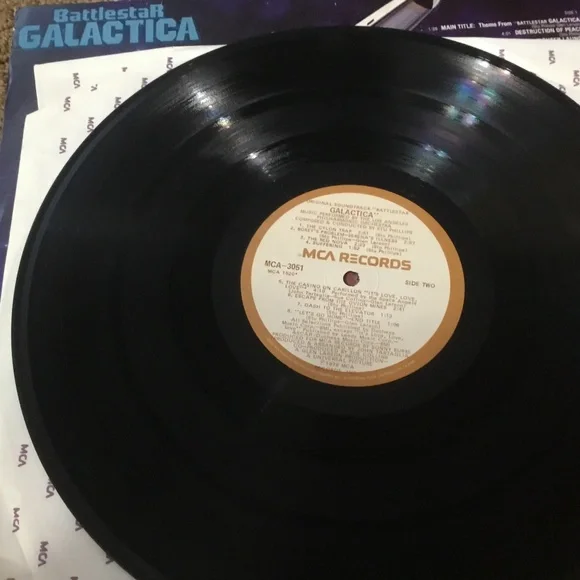 Battlestar Galactica Original Soundtrack LP 1978 - Picture 6 of 6